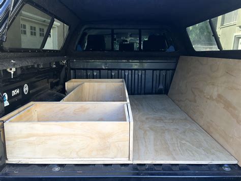 Extra Sleeper Platform And Right Side Storage Pickup Camper Truck