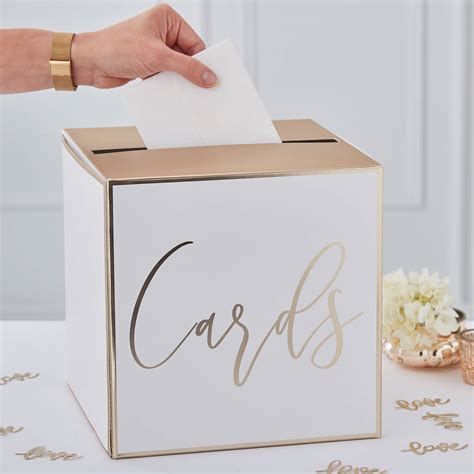 Gold Foil Wedding Cards Box By The Wedding Of My Dreams