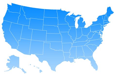 Mapa Em Branco Dos Estados Unidos Transparente Png Png Play