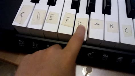 How to label a 61 key Piano - YouTube