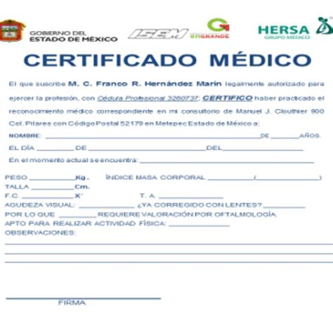 Certificado Médico Requisitos Y ¿cómo Tramitarlo