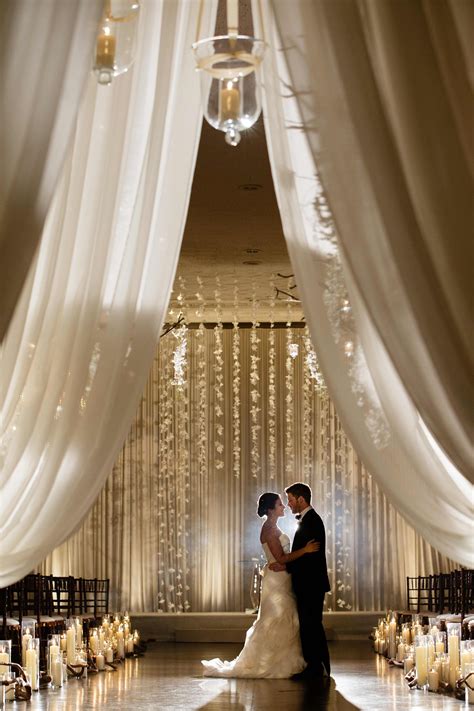 Inside Weddings Indoor Wedding Ceremonies Wedding Ceremony Backdrop