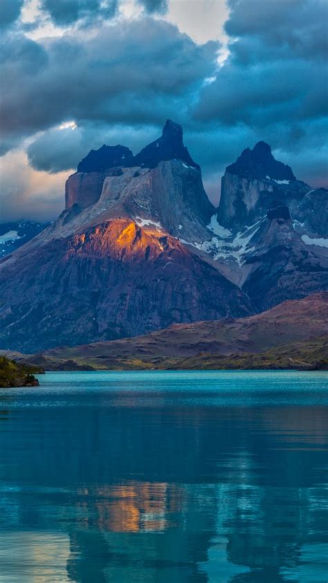 The swampy and flat chaco plain; Landscape Argentina Mountain Lake Patagonia Clouds ...