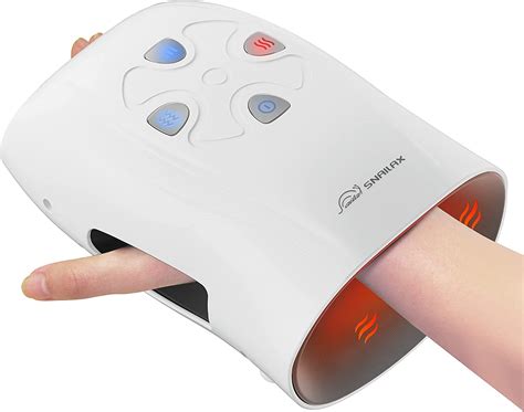 Snailax Hand Massager With Heat Compression Vibration Wireless Hand Massager For Arthristis