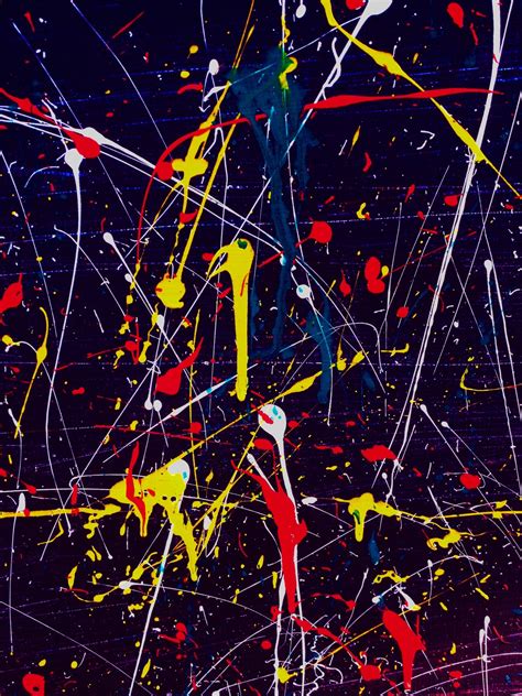 Abstract Splatter Paintings Belajar Menggambar