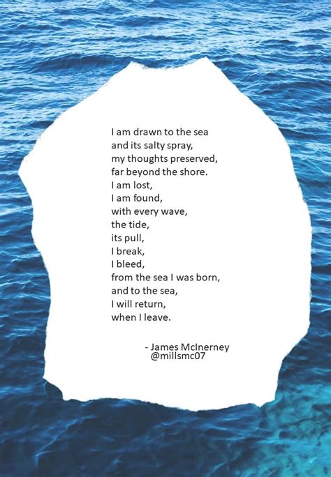 I Am The Sea James Mcinerney Poet And Author Of ‘bloom ‘in