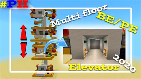 Multi Floor Realistic Elevator In Minecraft Bedrockpocket Edition