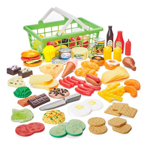 Kid Connection Play Food Basket 100 Pieces
