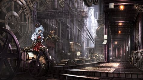 Anime Girls Anime Steampunk Wallpapers Hd Desktop And