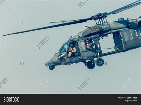 Military Chopper Close Image And Photo Free Trial Bigstock