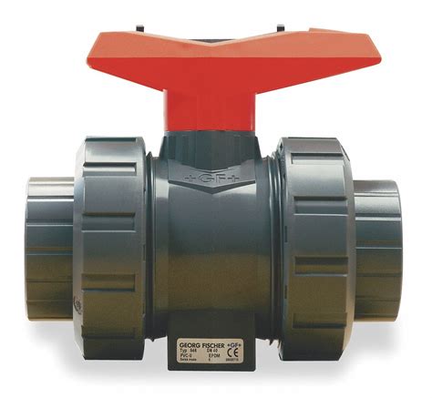 Gf Piping Systems Ball Valve Pvc Inline True Union 2 Piece Pipe