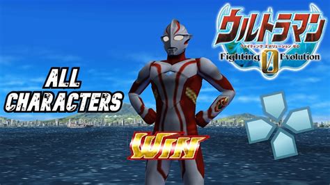 Ultraman Fighting Evolution 0 Psp All Characters Yntt Episode