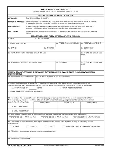 Da Form 160 R Fill Out And Sign Online Dochub