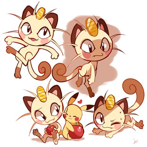 Meowth Doodles By Ipun On Deviantart Pokemon Meowth Pokemon Cute