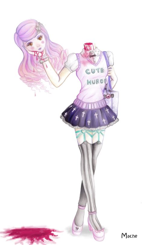 Chibi Pastel Goth Anime Girl