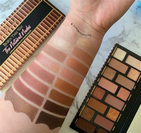 Born This Way The Natural Nudes Palette Too Faced Foto E Swatch