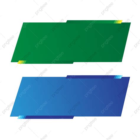 Diseño De Banner De Título De Título Con Fondo Verde Y Azul Png