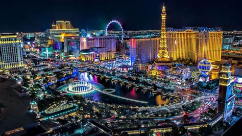 Night City Lights Wallpaper Las Vegas Resorts City Lights At Night