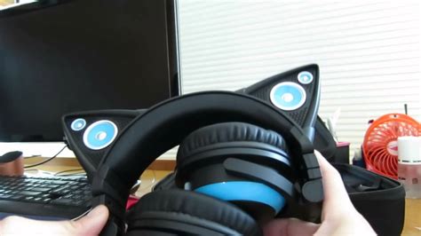 Axent Wear Cat Ear Headphones Unboxing Blue Youtube