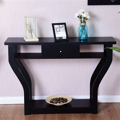 Browse a large selection of console and entry tables for sale on houzz, in a variety of sizes and finishes to complete your hallway, foyer or entryway. Giantex Accent Console Table Modern Sofa Entryway Hallway ...