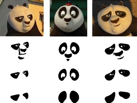 Kung Fu Panda Face Drawing