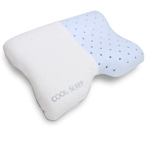 Postureloft Cool Sleep Contour Gel Memory Foam Pillow As Is Item Overstock 13268086