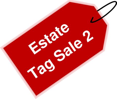 Estate Tag Sale 2 Clip Art At Vector Clip Art Online