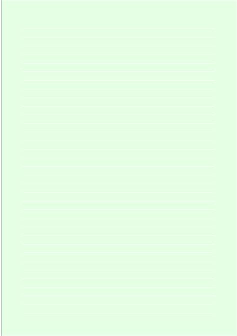 A4 Size Lined Paper With Medium White Lines Light Green Free Download