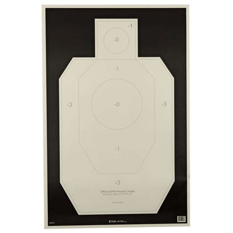 Action Target Idpa P 100 Military Idpa Silhouette Hanging Paper Target
