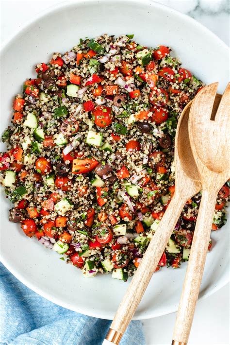 Mediterranean Quinoa Salad Vegan Gluten Free Daisybeet