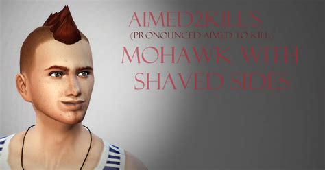 Sims 4 Ccs The Best Mohawk With Shaved Sides By Aimediikill