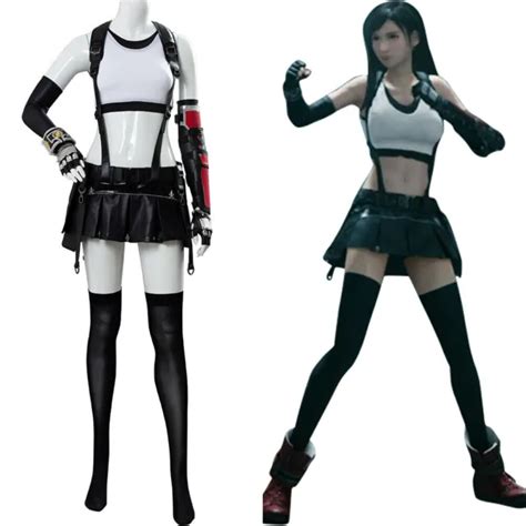 final fantasy vii 7 remake tifa lockhart cosplay costume dress women skirt bag 81 00 picclick