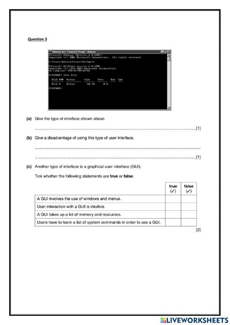 Igcse Ict Types And Components Of Computer Systems Online Exercise For