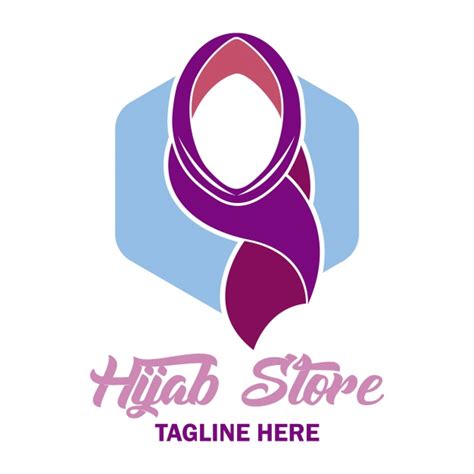 Download Elegant hijab logo Vector | Premium Download