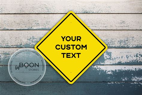 Custom Text Road Sign Highway Traffic Sign Custom Icon Sign