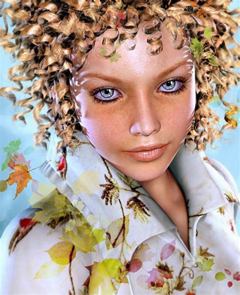 Autumn Girl Addy Figurative Realism Art Female Head Beautiful