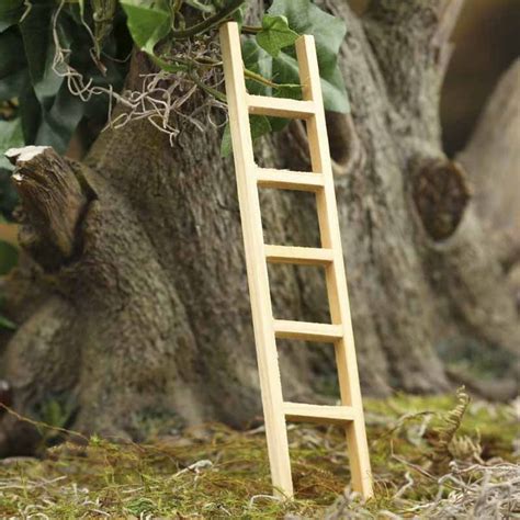 112 1 Scale Miniature Wood Ladder Fairy Garden Supplies