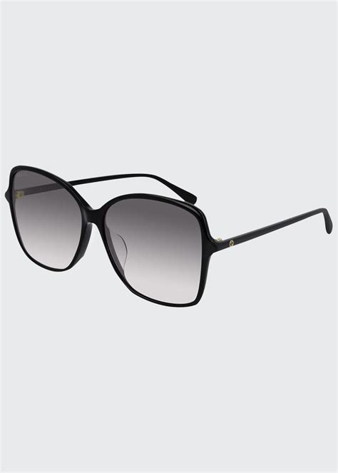 gucci square acetate sunglasses bergdorf goodman