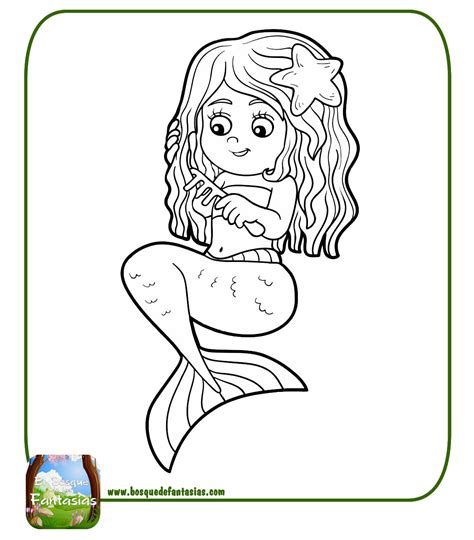99 DIBUJOS DE SIRENAS ® Bonitas sirenas para colorear infantiles