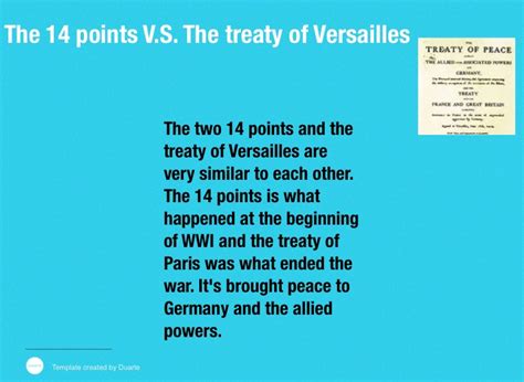 Comparing 14 Points And The Treaty Of Versailles On