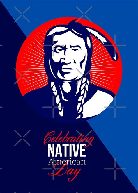 Celebrating Native American Day Retro Greeting Card By Patrimonio