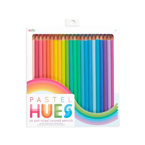 Pastel Hues Colored Pencils Set Of 24 Ooly