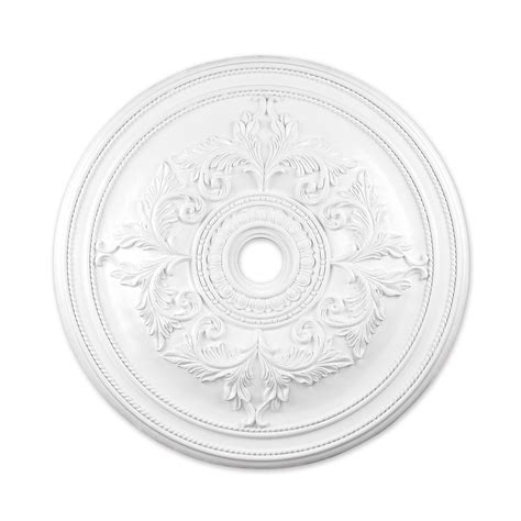 The recessed light conversion kit style. Shop Livex Lighting White Ceiling Medallion at Lowes.com