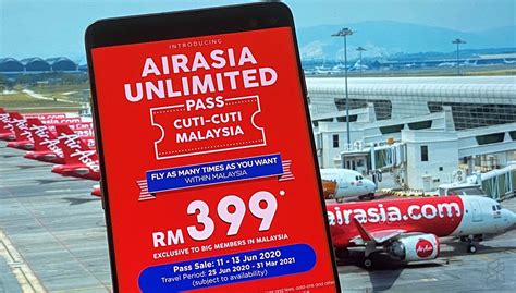 As an existing unlimited pass* holder. AirAsia lanjut tempoh penerbangan Pas Tanpa Had Cuti-Cuti ...