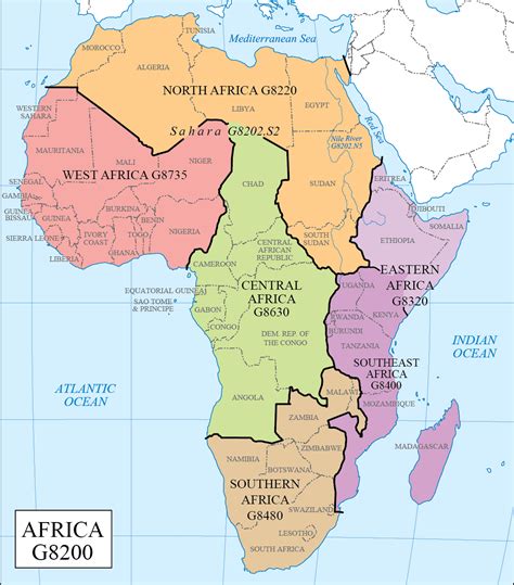 LC G Schedule Map Africa Regions WAML Information Bulletin