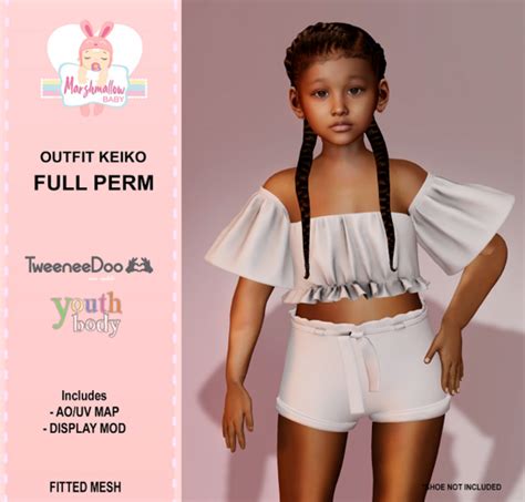 Second Life Marketplace Mb Full Perm Outfit Keiko Tweeneedoo And Youth Rezz