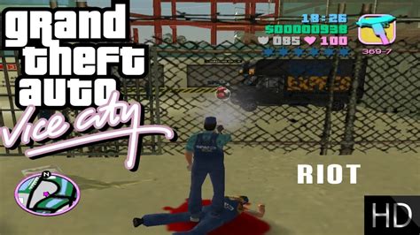 Riot Mission Gameplay Walkthrough GTA Vice City YouTube