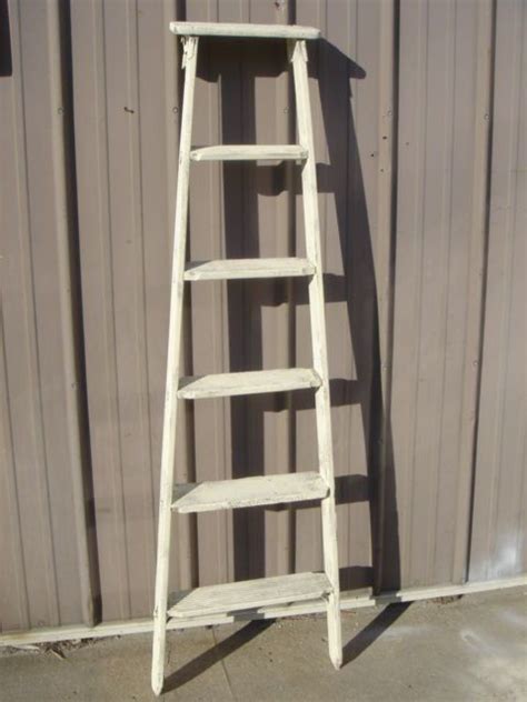 Antique Tall 7 Step Ladder Choose A Vintage By Arusticgarden 12995