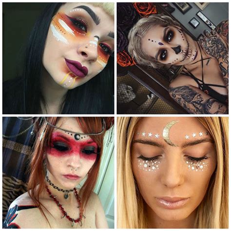 Voodoo Priestess Makeup Ideas I Absolutely Love All Of These Designs Halloween Makeup Pretty