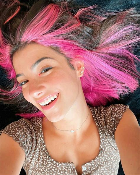 Charli Damelio Pink Hair Hair Styles Dyed Hair